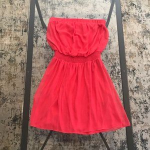 Strapless Chiffon Dress